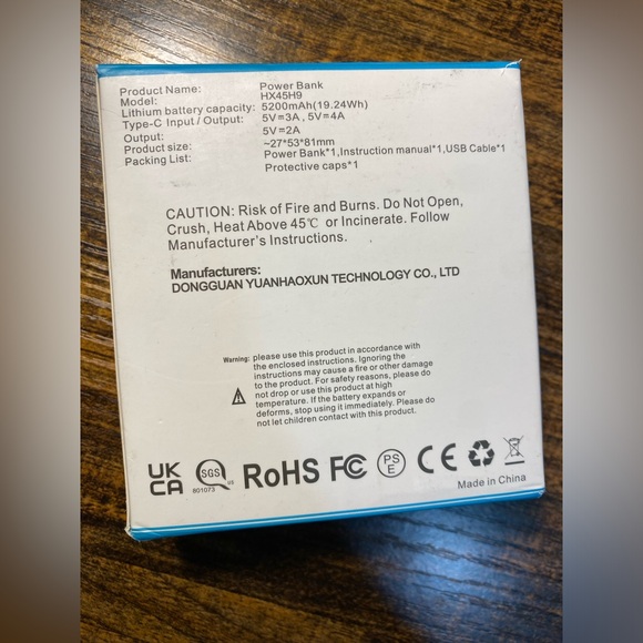 Mini Portable Charger with USB-C Connector 5200mAh,Compact LCD, power bank - Picture 11 of 11